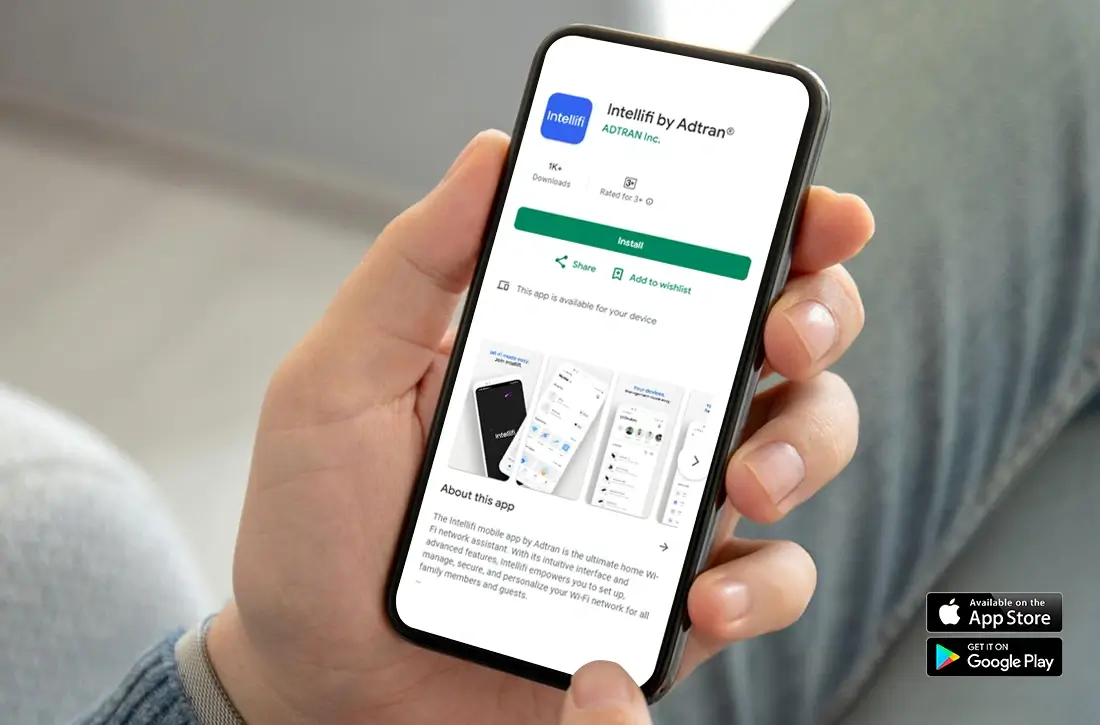 Adtran router login through the Intellifi App